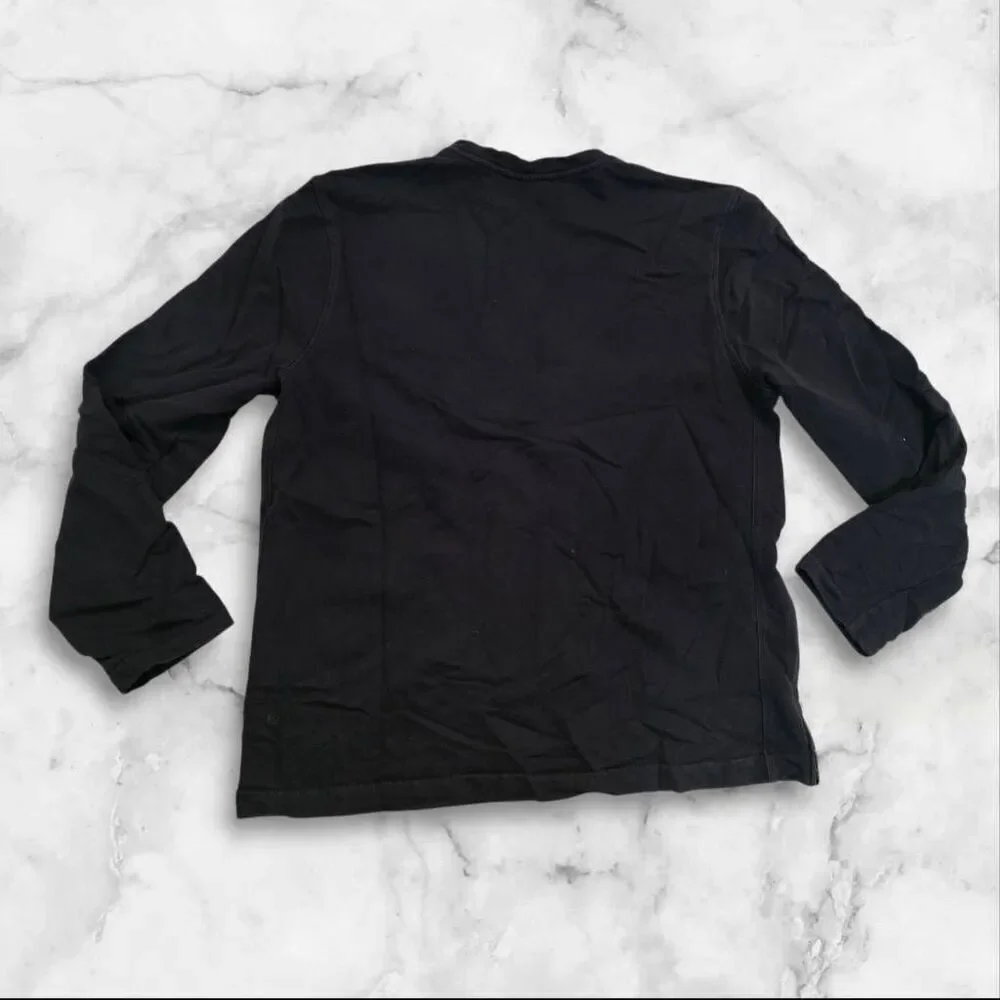 Lululemon Mens Black Zip Side Sweater Size XL